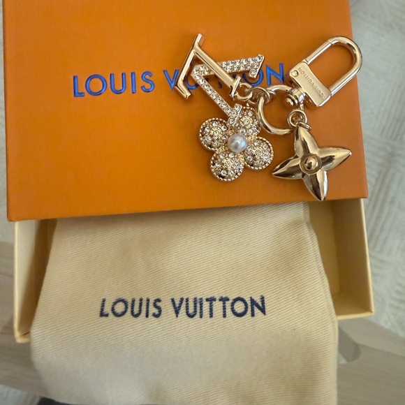 Louis Vuitton Gold Key Holder with Crystal Accents - Picture 3 of 5